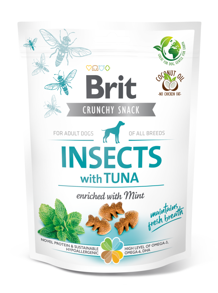 przysmaki dla psa brit insects with tuna